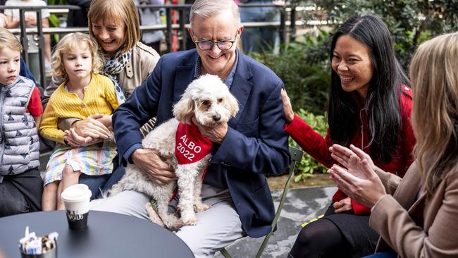 Prime Minister Anthony Albanese likes to take his dog to cafes. Picture: Darren Leigh Roberts