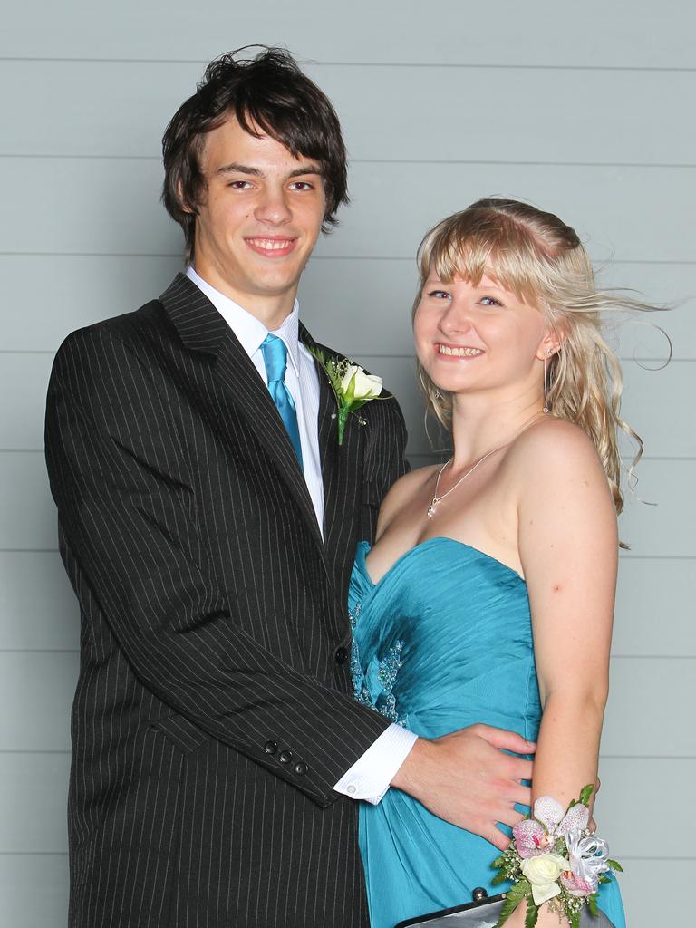 Izaak Reinbott and Rebecca Robins at the 2011 Kormilda College formal. Picture: SHANE EECEN / NT NEWS