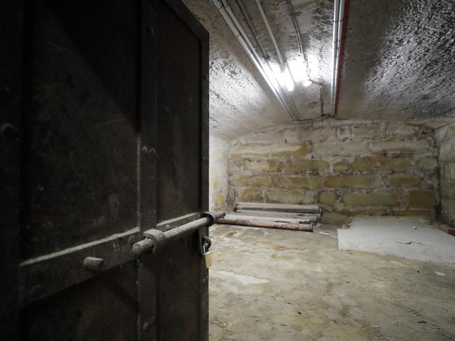 Rooms underneath the Murry St Building. Thought to be either jail cells or storerooms. Picture: RICHARD JUPE