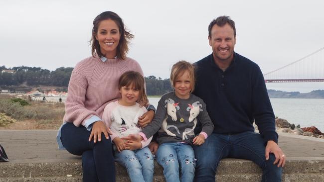 Lynette Bolton, with husband Jude and two children Siarra, 5, and Piper, 3.