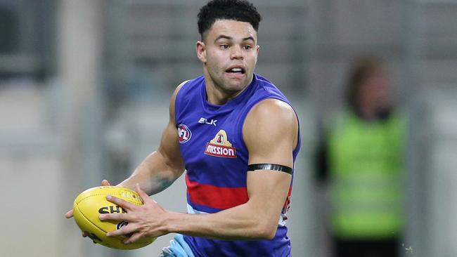 Jason Johannisen in action during the preliminary final. Picture: Michael Klein