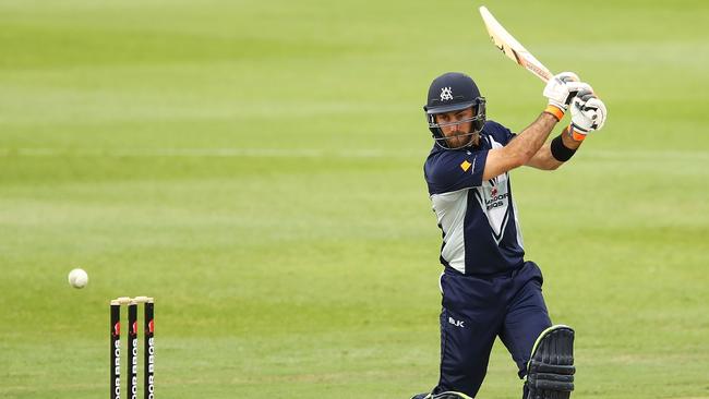 Glenn Maxwell in action for Victoria against NSW in the Matador Cup on Friday.