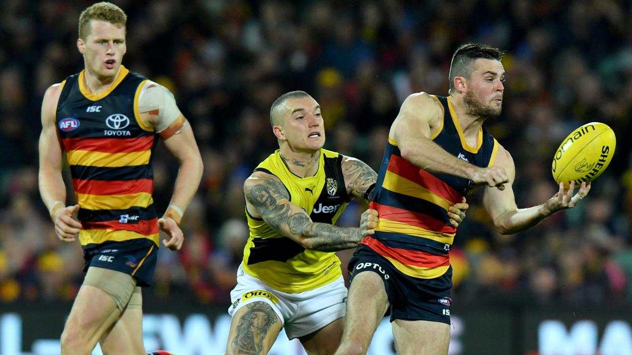 AFL 2019: Injury-plagued Adelaide midfielder fit, firing and in career ...