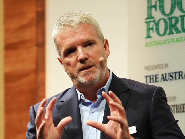 28/03/17 CEO of Ingham's, Mick McMahon during the Global Food Forum. Aaron Francis/The Australian