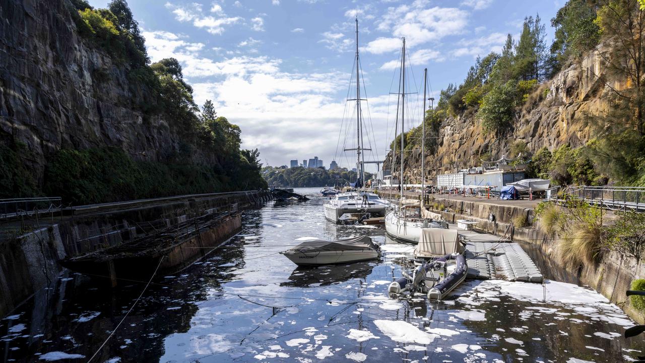 The aftermath of the fire that engulfed the luxury boat. Picture: NCA NewsWIRE/ Monique Harmer