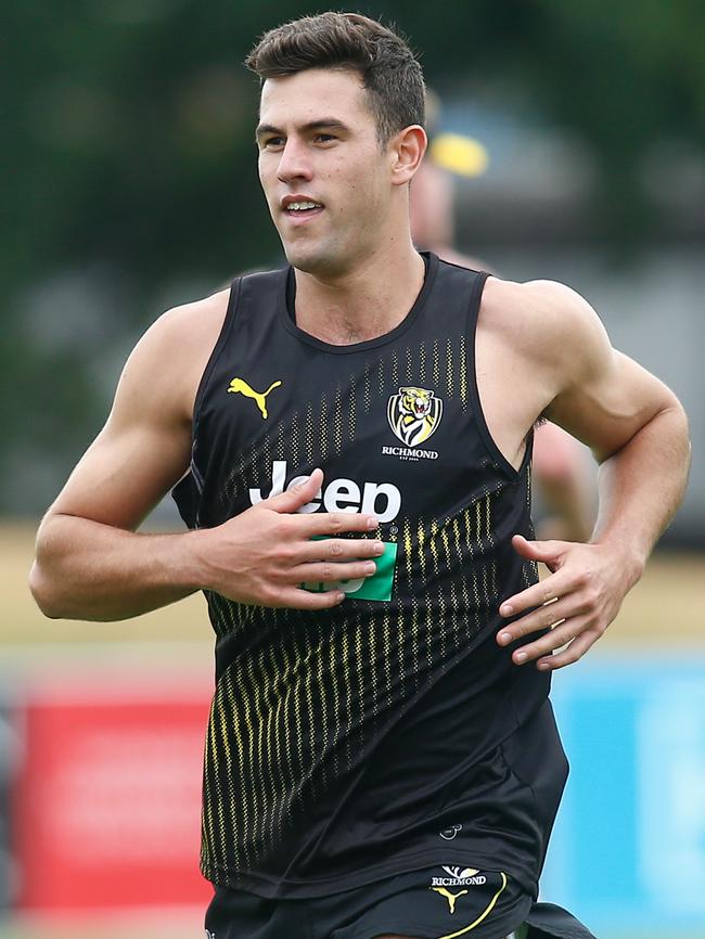 Jack Graham at pre-season training. Picture: Richmond FC