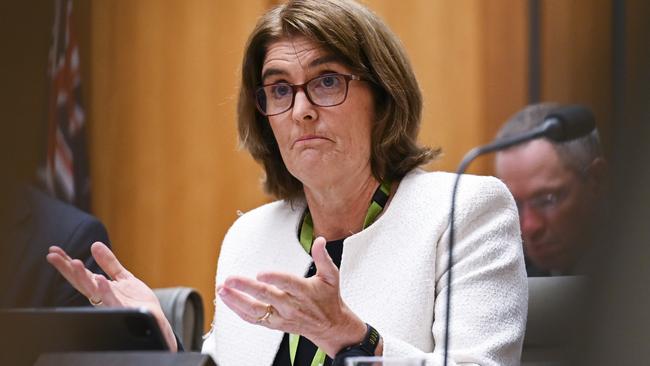 CANBERRA, AUSTRALIA, NewsWire Photos. FEBRUARY 9, 2024: Governor of the Reserve Bank of Australia, Michele Bullock appears before House Economics Committee at Parliament House in Canberra Picture: NCA NewsWire / Martin Ollman