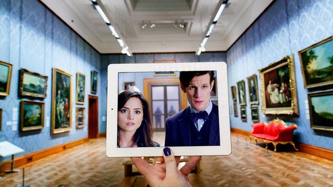 On the set of Dr Who. Picture: Fangirl Quest