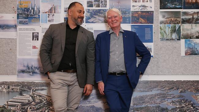 Arterra Interactive managing director Tony MacDonald with former NSW government architect Chris Johnson. Picture: Sam Ruttyn.