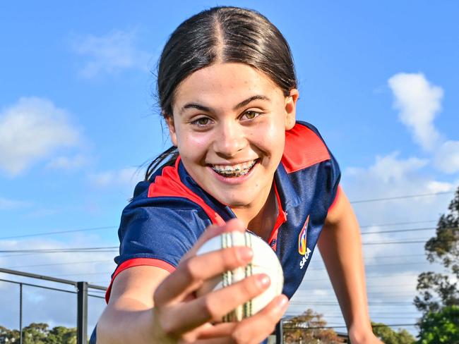 OCTOBER 24, 2024: SA's top 50 sports kids: Female cricketer Lillian Thomas. Picture: Brenton Edwards