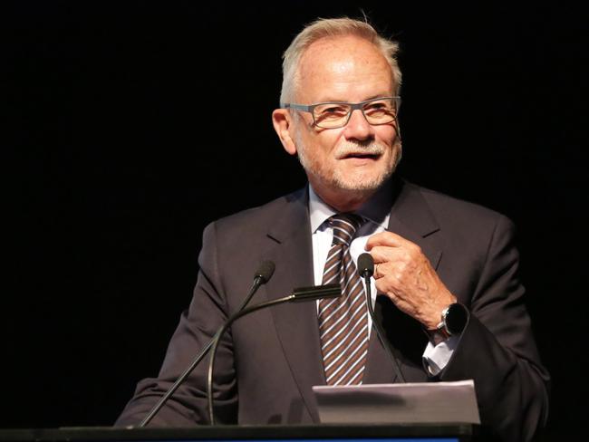 Tony Shepherd  at the 2018 Bradfield Oration held at the Art Gallery of NSW in Sydney.Picture: Christian Gilles