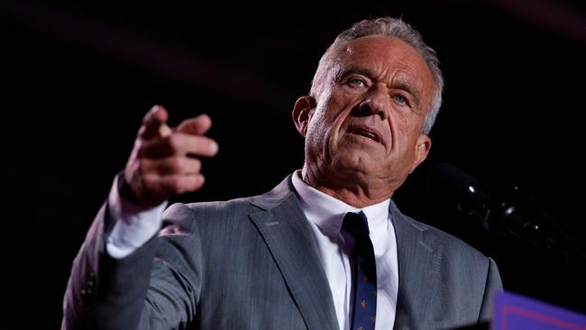 Robert F. Kennedy reportedly was Donald Trump’s first choice as running mate. Above, he speaks during a campaign rally for Donald Trump in Warren, Michigan, in early November. Picture: Chip Somodevilla / Getty Images