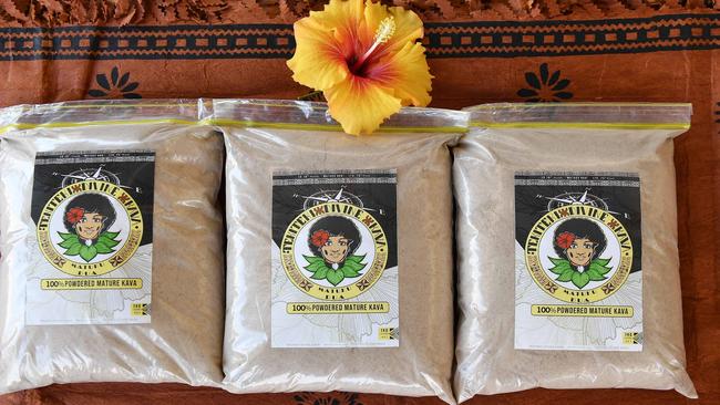 Buka Sokovagone’s kava powder is made only from the roots of the plant, making it more potent. Picture: Patrick Woods.