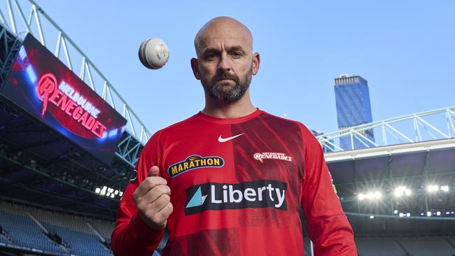 Nathan Lyon won’t play for the Renegades on Friday night. (Photo by Graham Denholm/Getty Images for Melbourne Renegades)