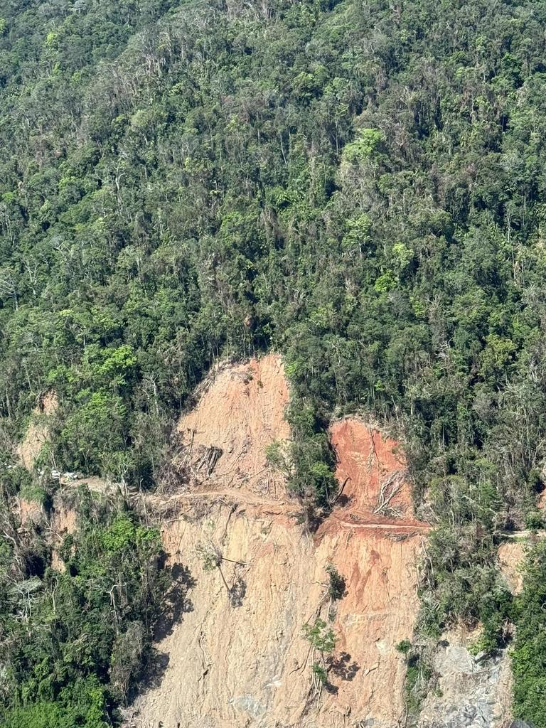 The landslides caused extensive damage.