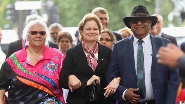 Her Excellency the Honourable Frances Adamson AC during the Indigenous Voice to parliament.