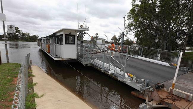 The Waikerie ferry, pictured, is expected to remain operational over the coming weeks but the Mannum downstream ferry will close. Picture: Emma Brasier