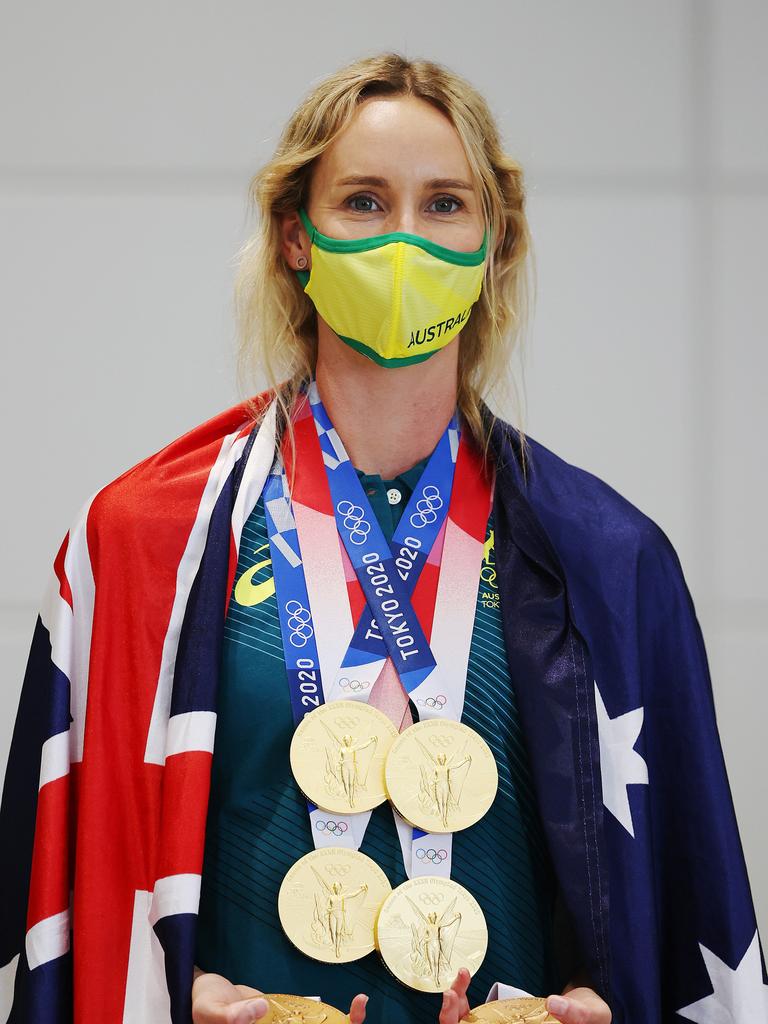 Emma McKeon won seven Olympic medals at the Tokyo Olympic Games. (Photo by James Chance/Getty Images)