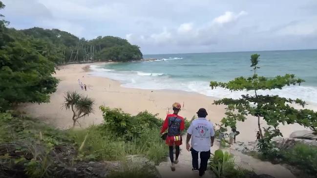 A 41-year-old’s body was spotted drifting about 20m from the shoreline. Picture: Asia Pacific Press