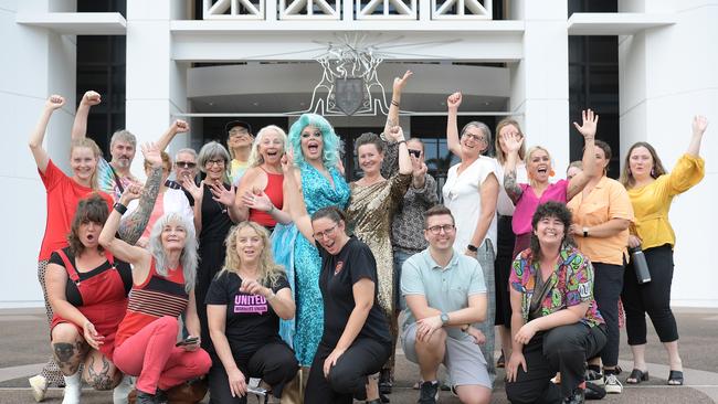 Members of the Territory's disability and queer community filled the parliamentary gallery through the day and night to watch new laws that will affect them passed. Picture: (A)manda Parkinson