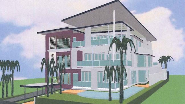 Development approvals are still current for a proposal to build a three-storey luxury unit complex with one apartment per floor at 231 Esplanade in Cairns. Picture: Supplied