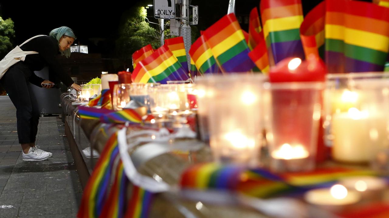 The gun massacre at Pulse Nightclub in Florida in 2016, in which 50 people died and 53 were injured, had a profound impact on the Australian LGBT community. Picture: Getty