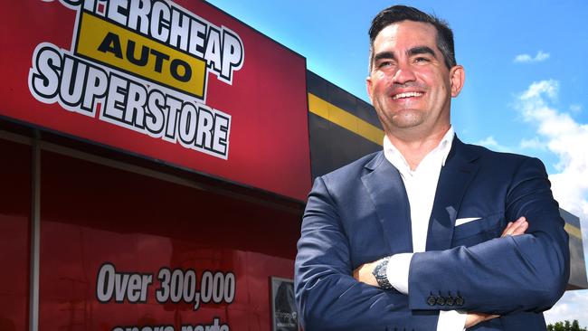 New CEO Anthony Heraghty at the Super Cheap store in Lawnton. Picture: AAP image/John Gass.