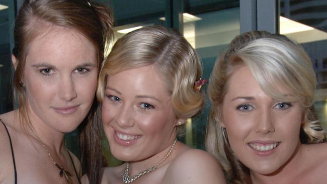 Palm Beach Currumbin State High School formal at the Gold Coast Convention Centre. Freya White, Nikki Rosenlund and Diana Vernon.