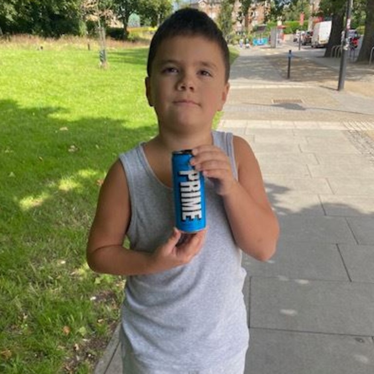 Fabian Tusha 'nearly died' after drinking a can of Prime Energy. Picture: The Sun