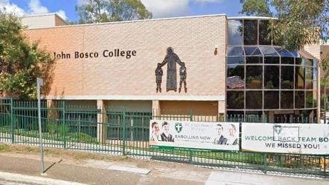 Police were called to St John's Bosco College after a man was allegedly found inside the high school grounds. Picture: Google Maps