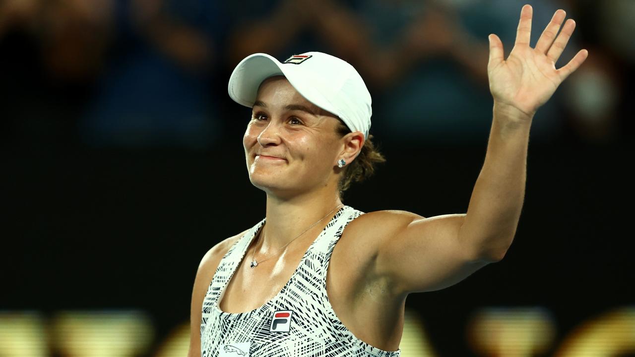 Ash Barty is aiming for her first Australian Open title. (Photo by Clive Brunskill/Getty Images)