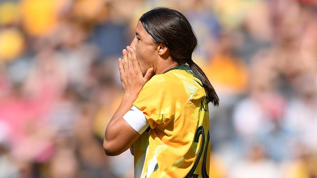 Oh dear: Matildas superstar Sam Kerr. Picture: AAP/Dan Himbrechts