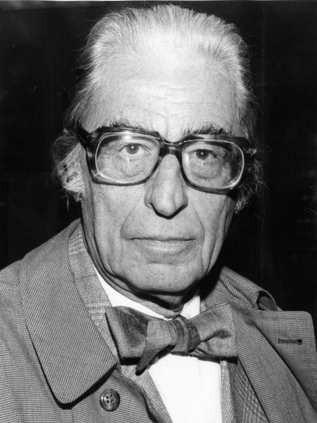 American author Dr. Seuss (Theodor Seuss Geisel), 73, in Adelaide to meet his young readers during a 1976 Australian tour.