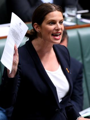 Kate Ellis during Question Time at Parliament House in Canberra in 2014.