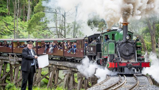 Puffing Billy has been named as an exposure site. File image: Jason Edwards