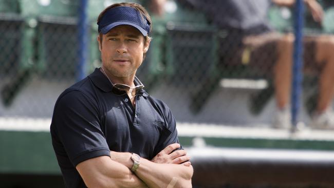 Brad Pitt in a scene from Moneyball. Photo: Supplied / Sony Pictures