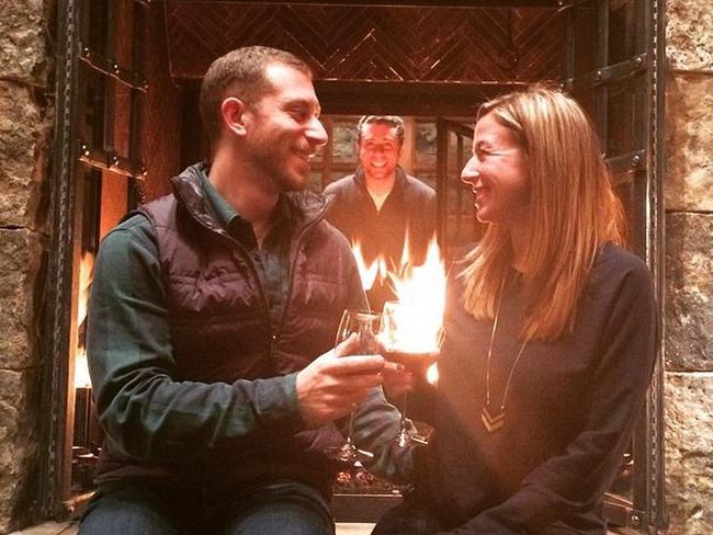 ‘A cold #aspen night with my #besties! Hope you are all keeping #warm this #holidayseason! #bestfriends #tripod #blessed #fireplace #threesome #friends #rtr #betterment #winter #family #skiing #powpow #redmountain #mcm #love #shredthegnar’. Photo: @imnotathirdwheel.