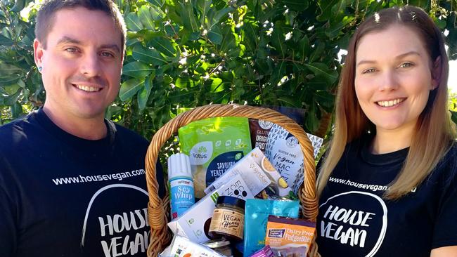 Caboolture couple Jedh and Danielle Howell have launched House Vegan, an online business which delivers vegan food.