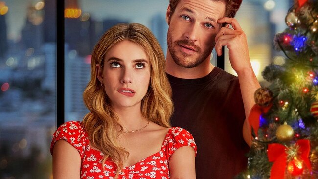 Emma Roberts and Aussie Luke Bracey in Netflix rom-com Holidate.