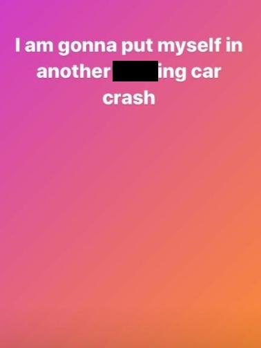 A message posted on social media from a 12-year-old homeless girl on the Gold Coast, under the watch of Child Safety, after she was in an earlier crash in  a stolen vehicle with other youths.