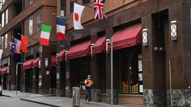 The dreadful decision to employ private security firms for hotel quarantine still goes unexplained. Picture: AFP