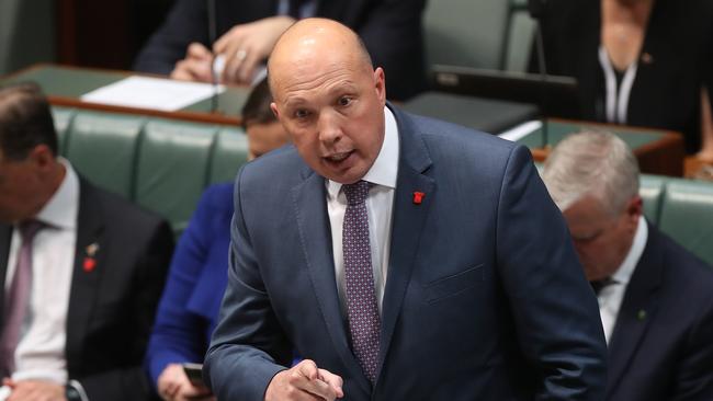 Home Affairs Minister Peter Dutton admitted in February that current anti-terror laws were not working. Picture: Kym Smith