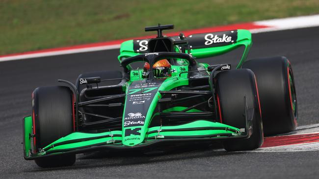 Valtteri Bottas locked up and caused the first safety car of the race. (Photo by Lars Baron/Getty Images)