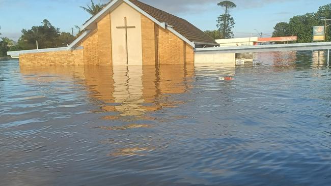 Images from Coraki and Broadwater during the 2022 floods. Picture: Pegg O'Connor