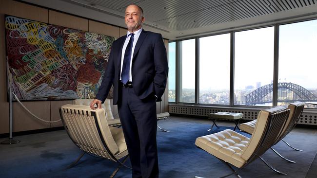 British philanthropist Sir Clive Cowdery at AMP's headquarters in Sydney. Picture: James Croucher.