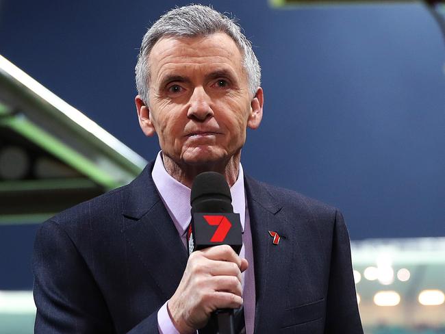 Portrait of Australian Sports Broadcaster Bruce McAvaney at the SCG ahead of the Swans v Hawthorn match. Picture. Phil Hillyard