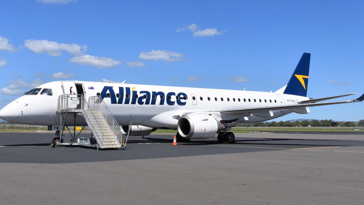 The 94-seat Embraer 190 aircraft has replaced the Boeing 737 on flights in regional Queensland.