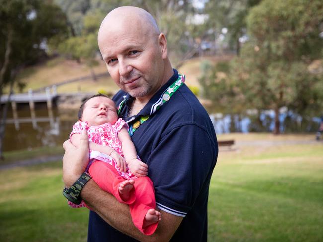 The birth of Moama marks the 20th birth Nick has talked parents through while being an ESTA dispatcher. Picture: Mark Stewart