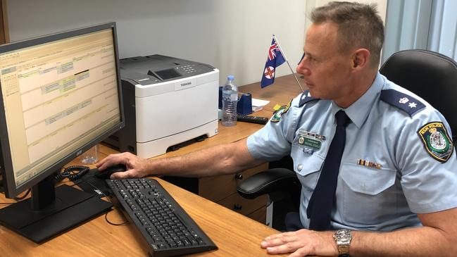 Supt Michael O’Toole, the previous Bankstown police chief. Picture: Lawrence Machado