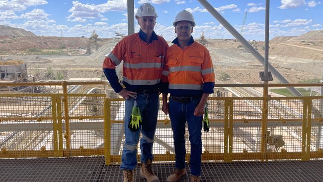 Greatland Gold chief executive Shaun Day, left, and chairman Mark Barnaba.